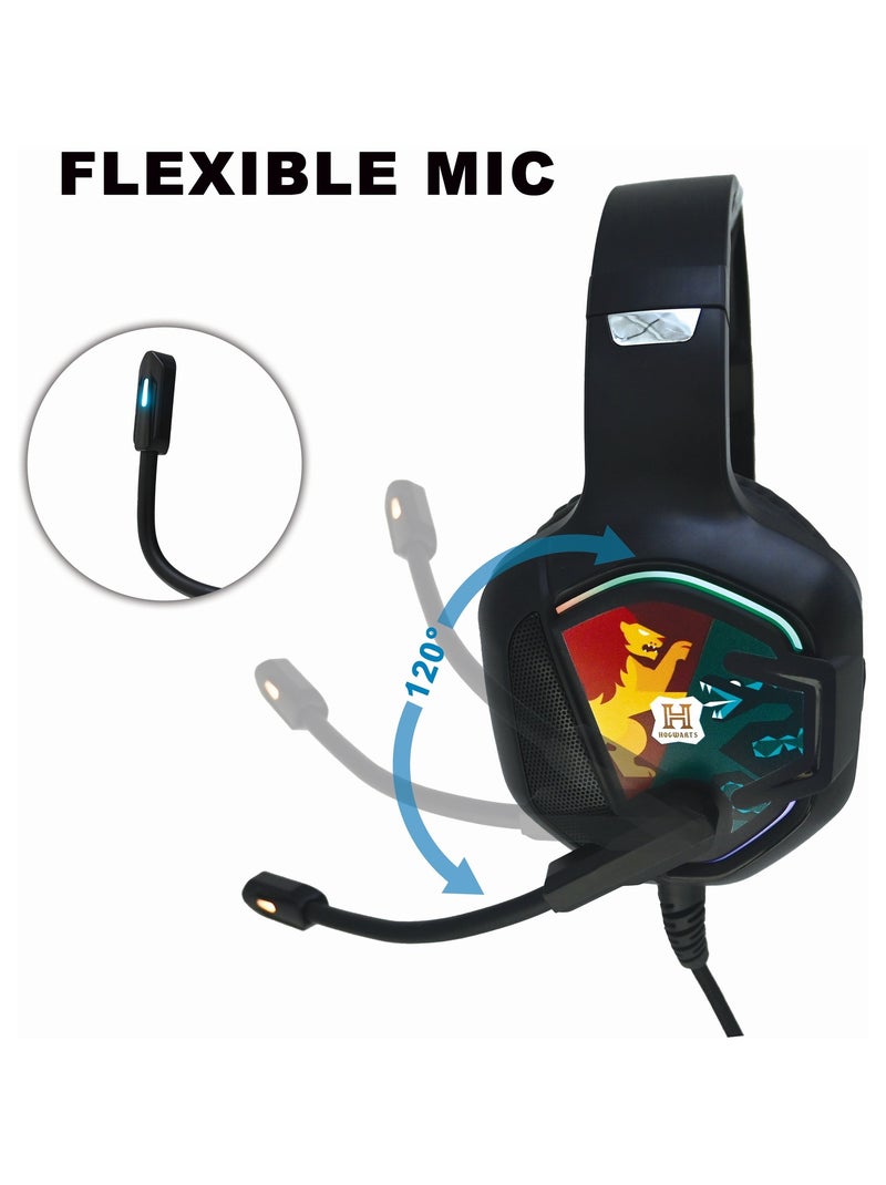 Cuffie da gioco cablate di Harry Potter con luci e microfono Nero - Kiabi