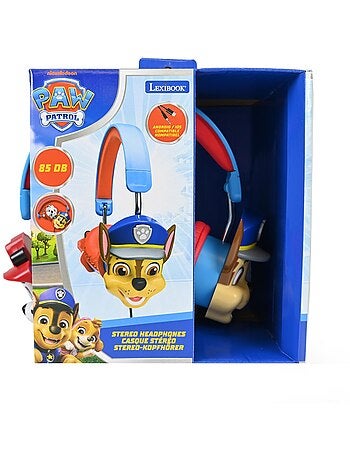 Cuffie pieghevoli 3D Paw Patrol con cavo con limitazione sicura del volume