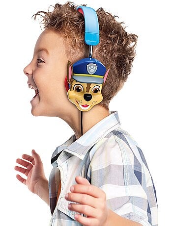 Cuffie pieghevoli 3D Paw Patrol con cavo con limitazione sicura del volume