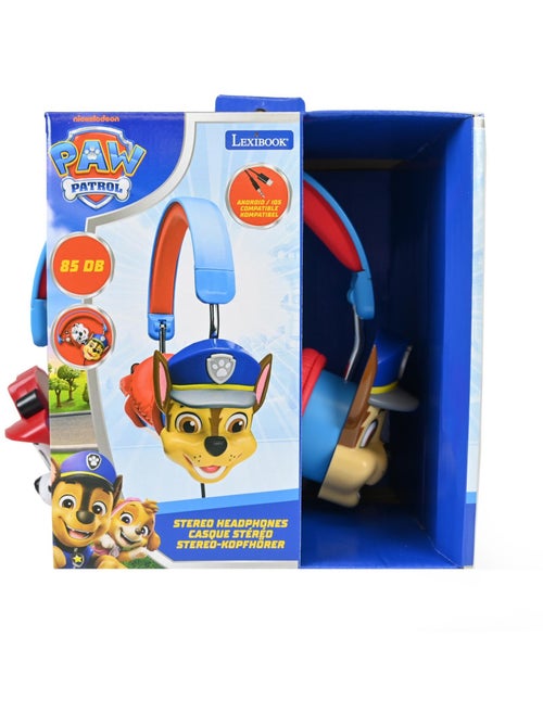 Cuffie pieghevoli 3D Paw Patrol con cavo con limitazione sicura del volume - Kiabi