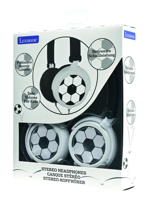Cuffie stereo pieghevoli con cavo per il calcio con limitazione sicura del volume - Kiabi