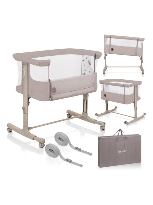 Culla co-sleeping bebè 3 in 1 LIONELO Aurora - Altezza regolabile - Materasso e borsa inclusi - Kiabi