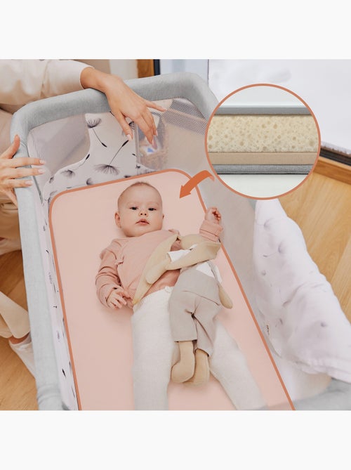 Culla co-sleeping bebè 3 in 1 LIONELO Aurora - Altezza regolabile - Materasso e borsa inclusi - Kiabi