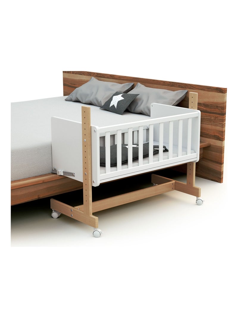 Culla co-sleeping evolutiva NATO legno Beige/Bianco - Kiabi