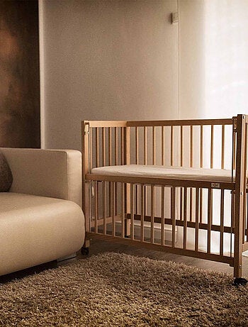 Lettino per co-sleeping bianco con barriere scorrevoli, sophie | Tissi