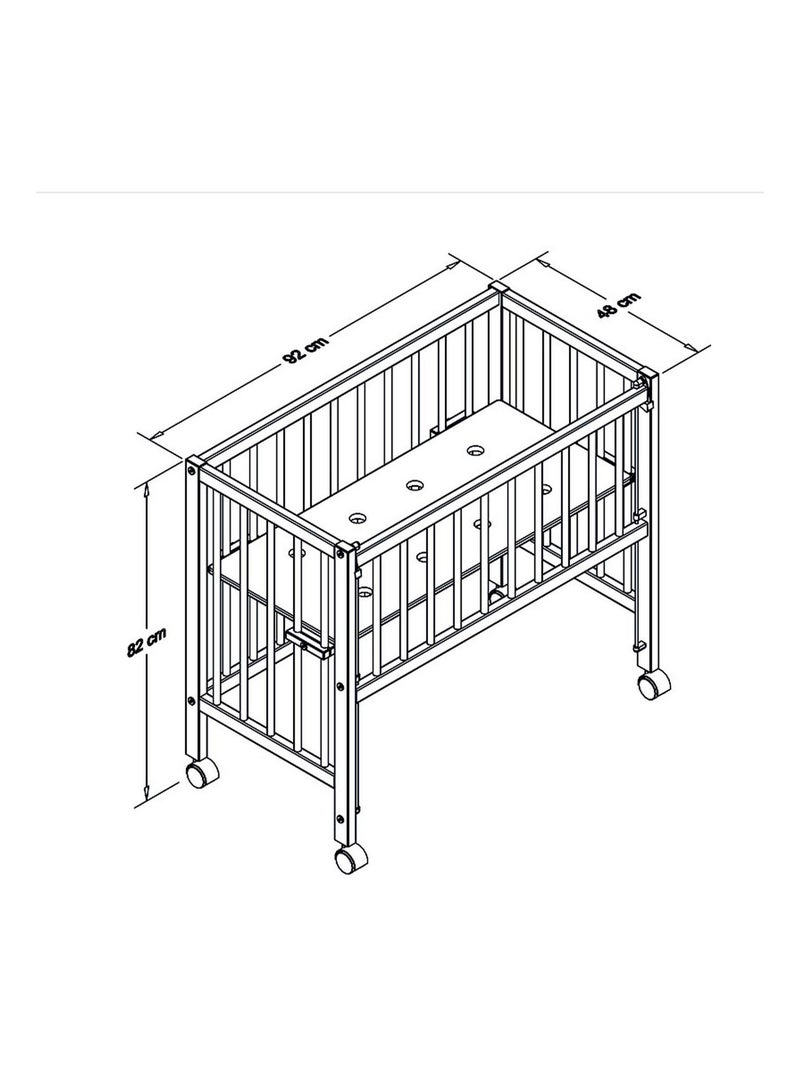 Culla co-sleeping in legno | tissi | tissi Marrone - Kiabi