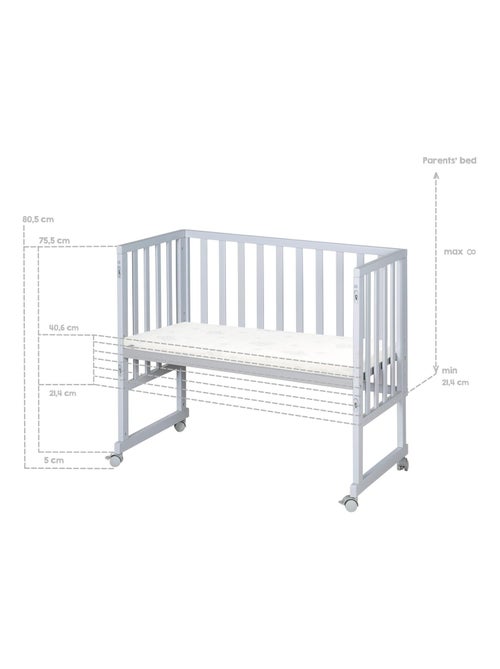 Culla cododo 3‑in‑1 con materasso traspirante e sponde "Roba" - Kiabi