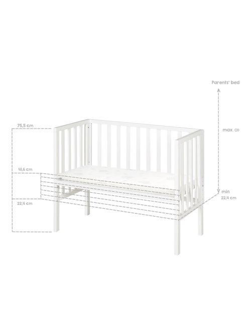 Culla cododo per neonati con materasso traspirante e barriera in tessuto – "Roba" - Kiabi