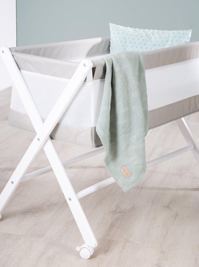 Culla cododo pieghevole con materasso e ruote con freno – "Roba" Bianco Grigio - Kiabi