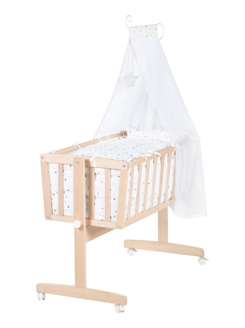 Culla completa in faggio massello bio – motivo stelle – "Roba Sternenzauber" - Kiabi