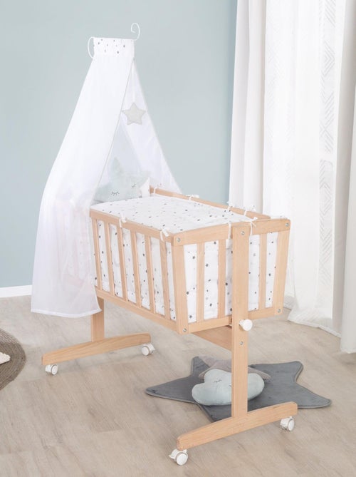 Culla completa in faggio massello bio – motivo stelle – "Roba Sternenzauber" - Kiabi