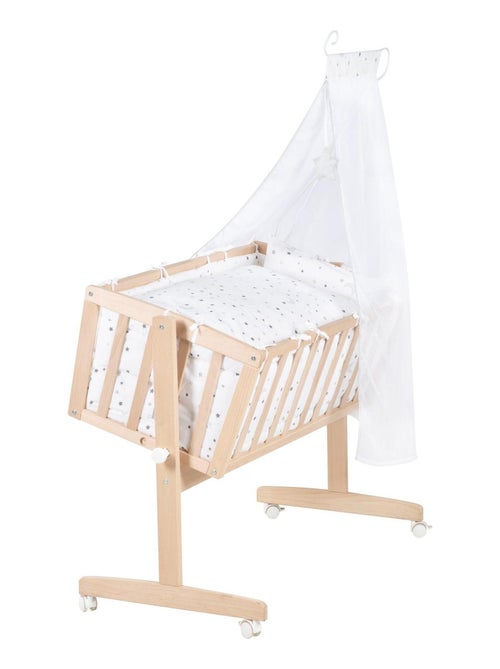 Culla completa in faggio massello bio – motivo stelle – "Roba Sternenzauber" - Kiabi