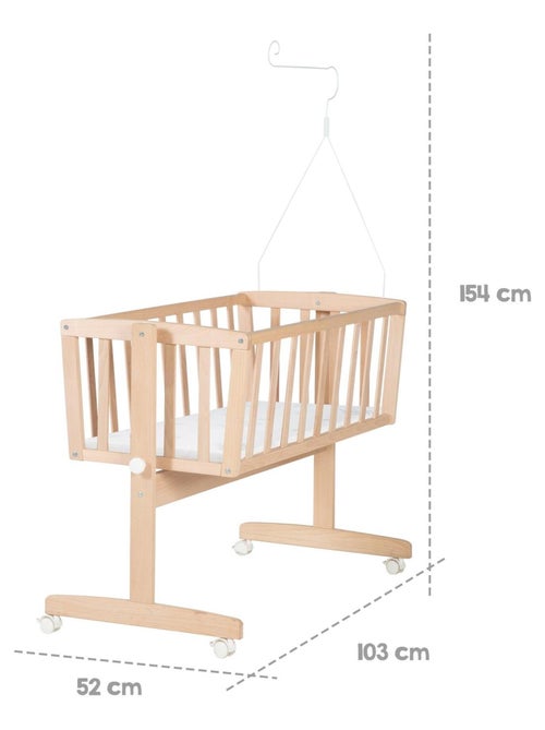 Culla completa in faggio massello bio – motivo stelle – "Roba Sternenzauber" - Kiabi