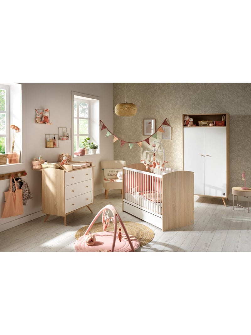 Culla con - SAUTHON Bianco Marrone - Kiabi