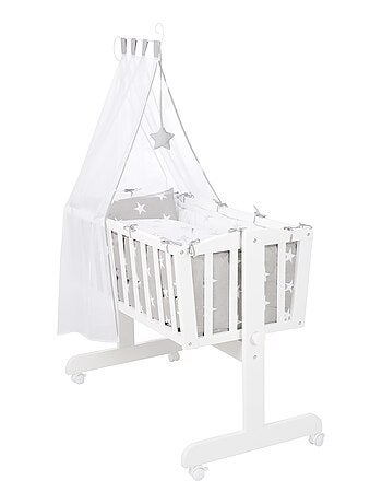 Culla con biancheria completa con stampa stelle – ROBA "Little Stars