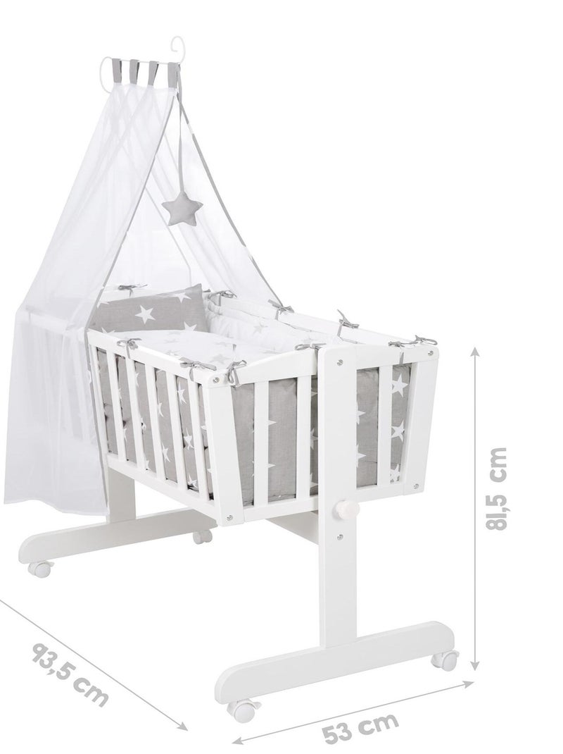 Culla con biancheria completa con stampa stelle – ROBA "Little Stars" Bianco - Kiabi