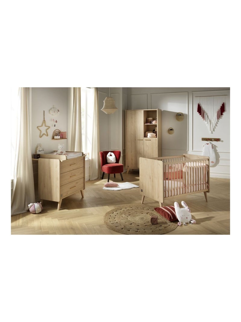 Culla con sbarre 120x60cm - SAUTHON Marrone - Kiabi