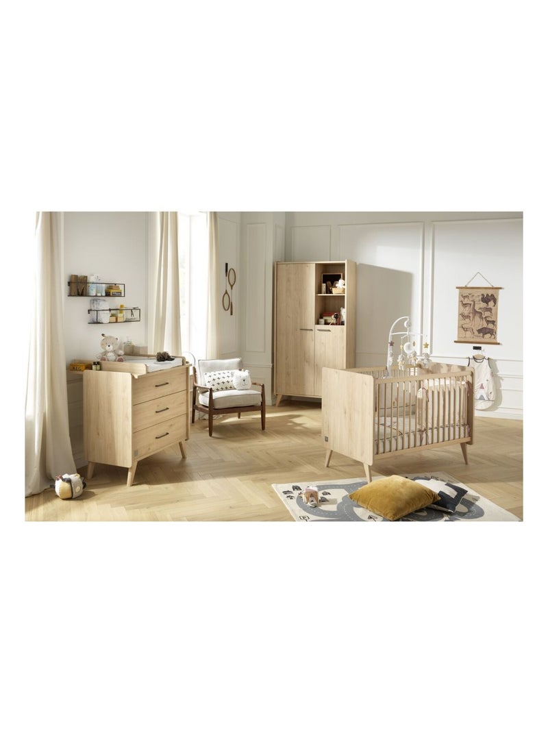 Culla con sbarre 120x60cm - SAUTHON Marrone - Kiabi