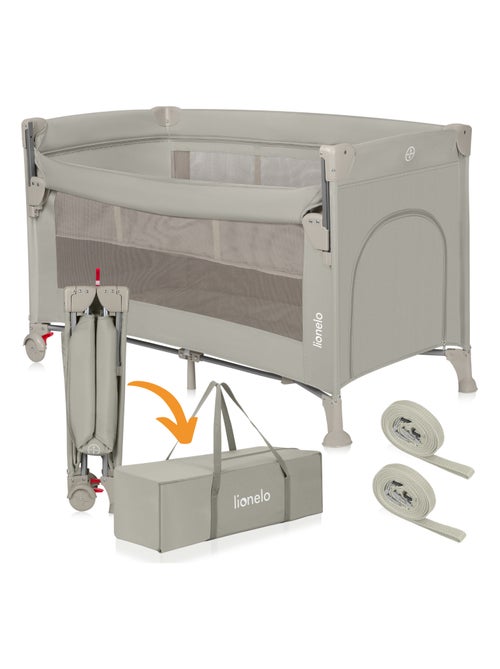 Culla da viaggio LIONELO Ellen 3 in 1 - Lettino da viaggio - Box - Materasso ad alta densità - Ruote - Kiabi