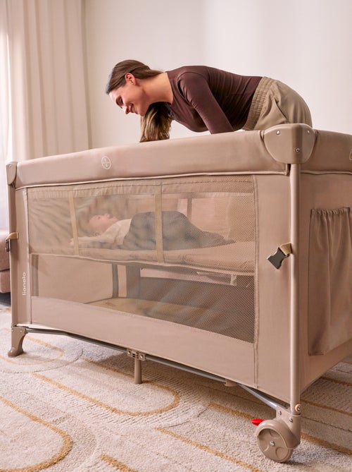 Culla da viaggio LIONELO Ellen 3 in 1 - Lettino da viaggio - Box - Materasso ad alta densità - Ruote - Kiabi