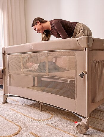 Culla da viaggio LIONELO Ellen 3 in 1 - Lettino da viaggio - Box - Materasso ad alta densità - Ruote