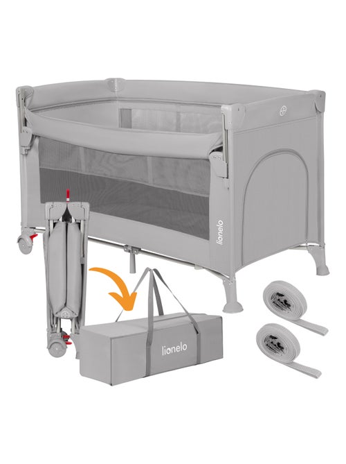 Culla da viaggio LIONELO Ellen 3 in 1 - Lettino da viaggio - Box - Materasso ad alta densità - Ruote - Kiabi
