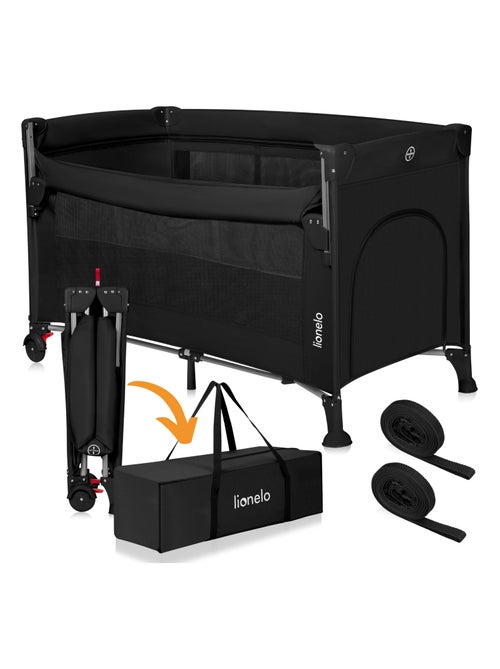Culla da viaggio LIONELO Ellen 3 in 1 - Lettino da viaggio - Box - Materasso ad alta densità - Ruote - Kiabi