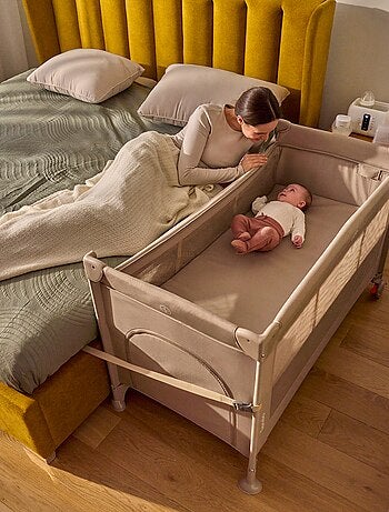 Culla da viaggio LIONELO Ellen 3 in 1 - Lettino da viaggio - Box - Materasso ad alta densità - Ruote