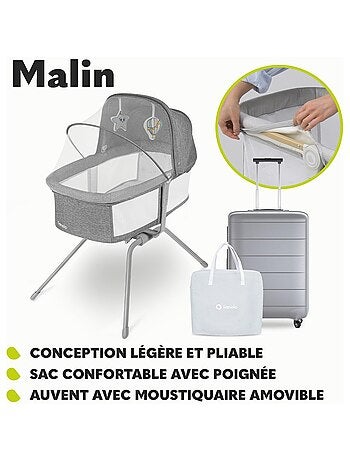 Culla e lettino LIONELO Smart Baby - Lettino da viaggio - Fino a 9 kg - Con materasso - Borsa per il