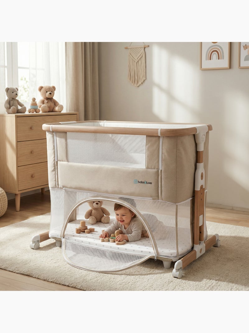 Culla evolutiva Leo: CODODO/Lettino Bebe/Parco per bambini Beige Beige - Kiabi