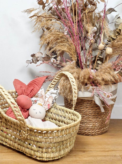 Culla giocattolo per bambole 35 cm in fibre naturali | SEVIRA KIDS - Kiabi