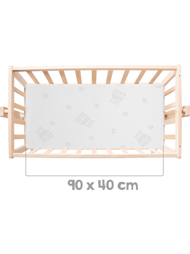Culla in faggio bio con set completo – motivo civetta – "Roba Adam & Eule" Legno naturale - Kiabi