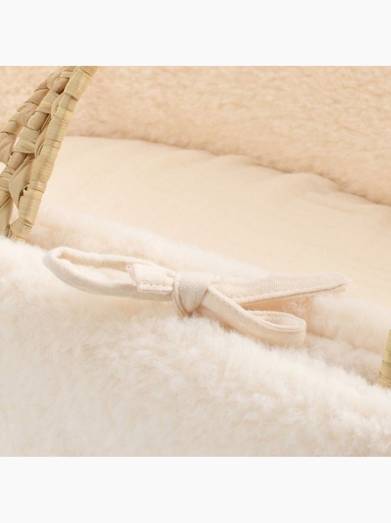 Culla in fibra naturale con rivestimento in - SAUTHON Ecru - Kiabi