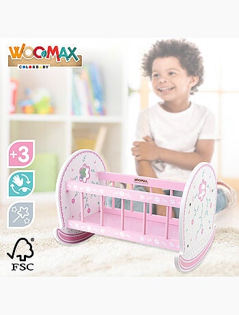 Culla per bambole in legno WOOMAX