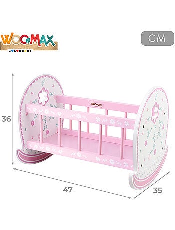 Culla per bambole in legno WOOMAX