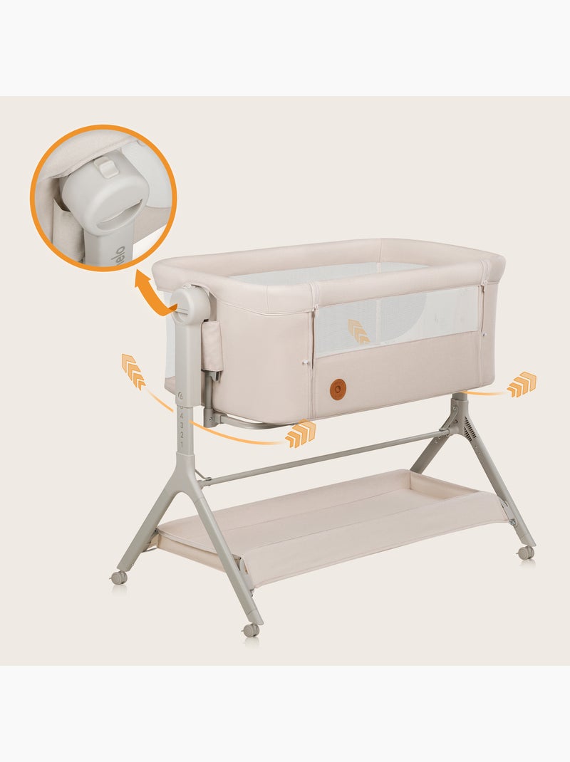 Culla per dormire insieme 3 in 1 LIONELO Leonie Plus - 0-9 kg - Altezza e inclinazione regolabili Beige - Kiabi