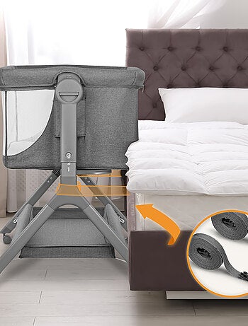 Culla per dormire insieme 3 in 1 LIONELO Leonie Plus - 0-9 kg - Altezza e inclinazione regolabili