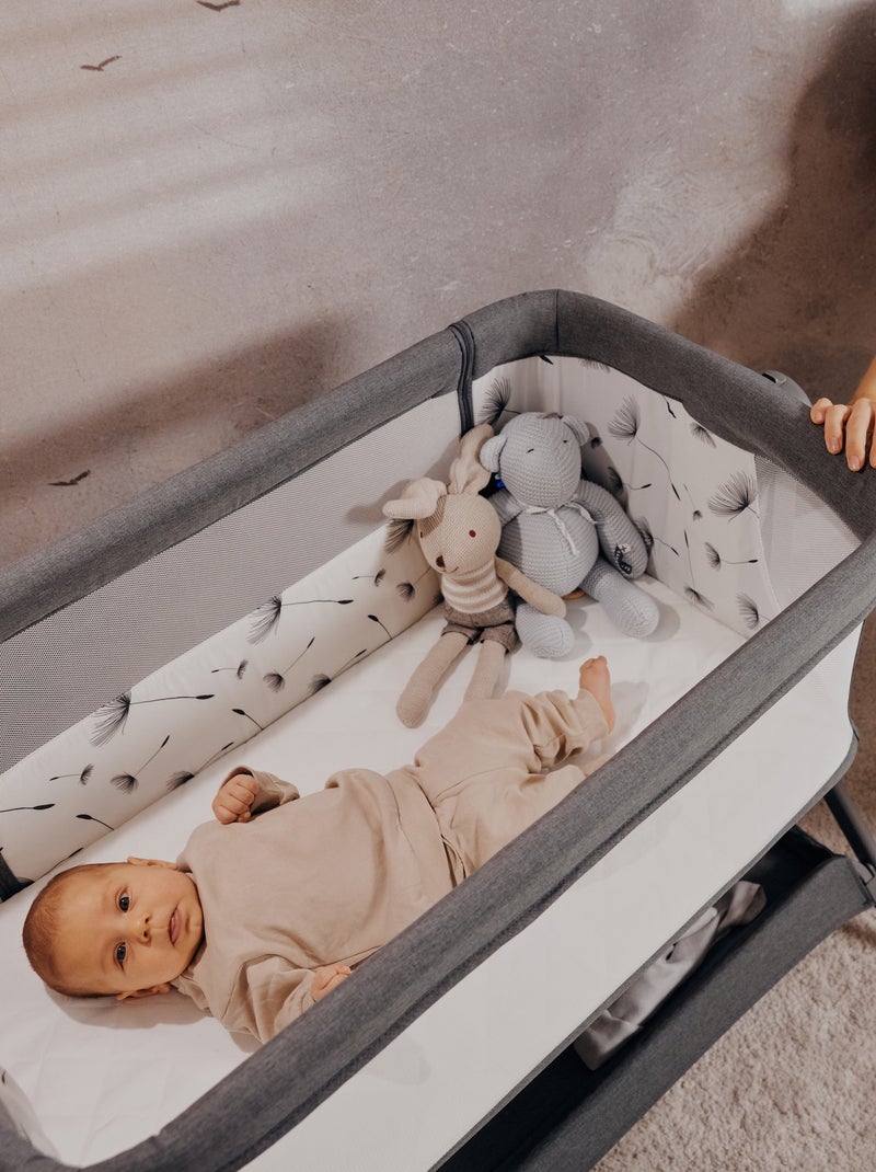 Culla per dormire insieme 3 in 1 LIONELO Leonie Plus - 0-9 kg - Altezza e inclinazione regolabili Grigio - Kiabi