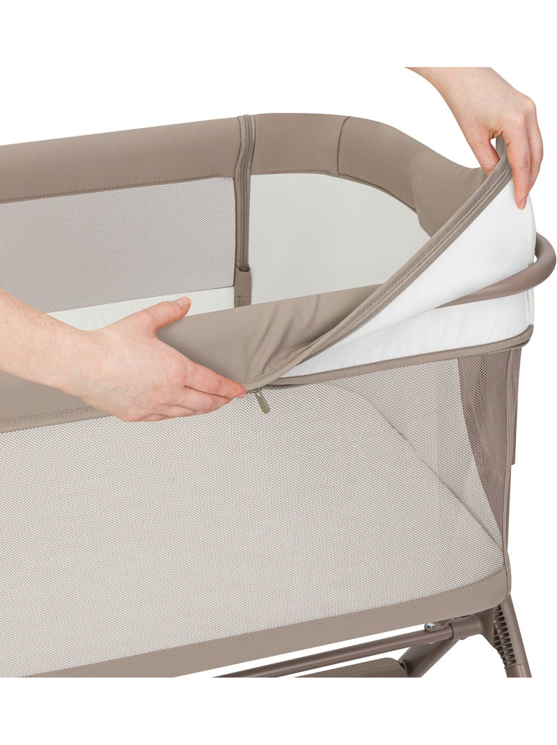 Culla per dormire insieme 3 in 1 LIONELO Leonie Plus - 0-9 kg - Altezza e inclinazione regolabili Tortora - Kiabi