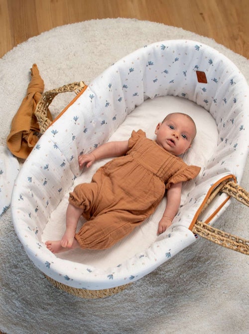 Culla per neonati con materasso, rivestimento e fitted sheet, bleuet | SEVIRA KIDS - Kiabi