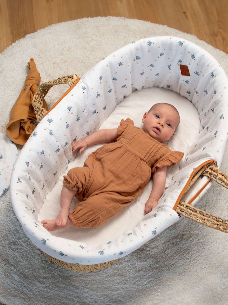 Culla per neonati con materasso, rivestimento e fitted sheet, bleuet | SEVIRA KIDS Bianco - Kiabi