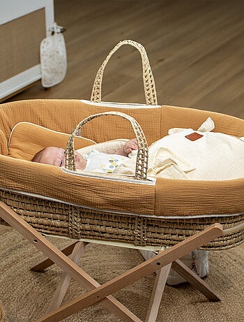 Culla per neonato con materasso, rivestimento e federe, jeanne | SEVIRA KIDS