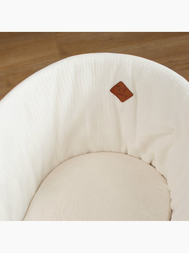 Culla per neonato con materasso, rivestimento e federe, jeanne | sevira kids | sevira kids Ecru - Kiabi