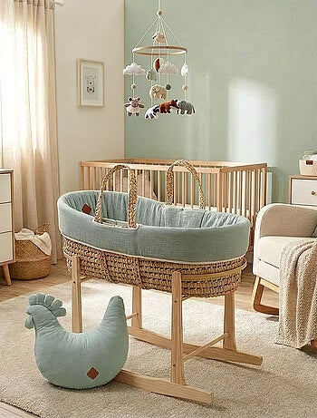 Culla per neonato con materasso, rivestimento e federe, jeanne | SEVIRA KIDS