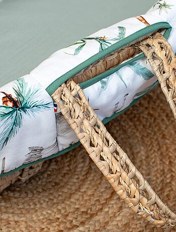 Culla per neonato con materasso, rivestimento e lenzuolo con angoli, safari | SEVIRA KIDS