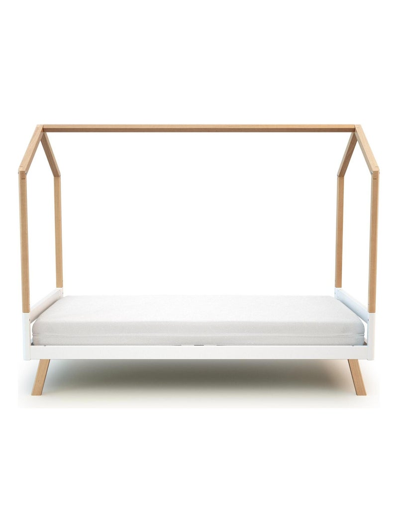 Culla trasformabile a capanna KASA legno Beige/Bianco - Kiabi