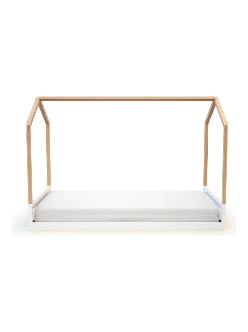 Culla trasformabile a capanna KASA legno Beige/Bianco - Kiabi