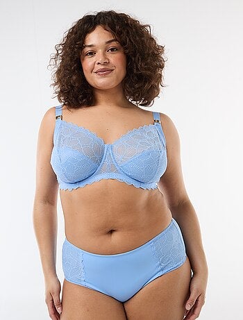 Culotte a vita alta con pizzo