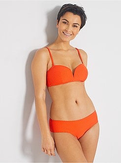 Culotte bikini jacquard - Kiabi