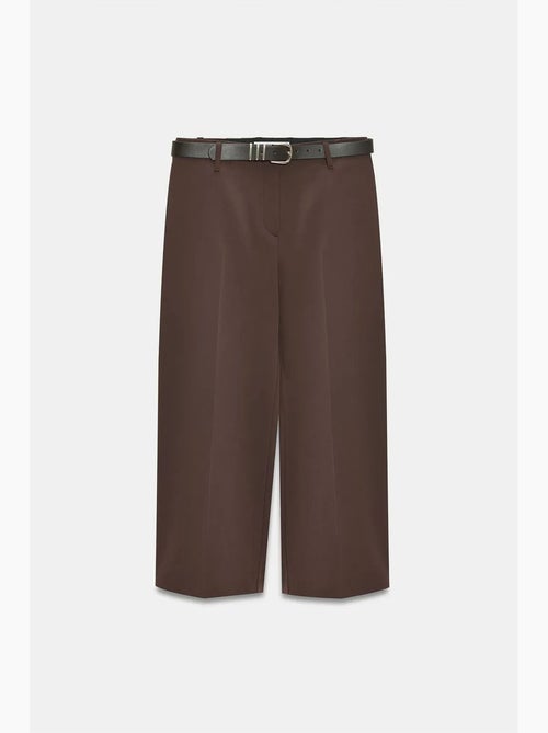 Culotte in crêpe a vita alta con cintura dilvin - Kiabi Culotte in crêpe a vita alta con cintura dilvin - Kiabi